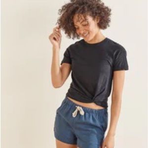 UpWest Soot Side-Twist Tee Large